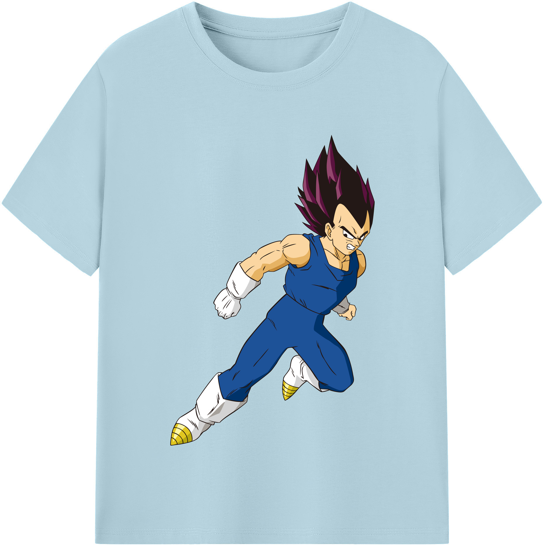 （画像用） ドラゴンボール ベジータ四世（Bejīta Yonsei）DRAGON BALL Vegeta IV 綿100％半袖Tシャツ（フロントプリント）